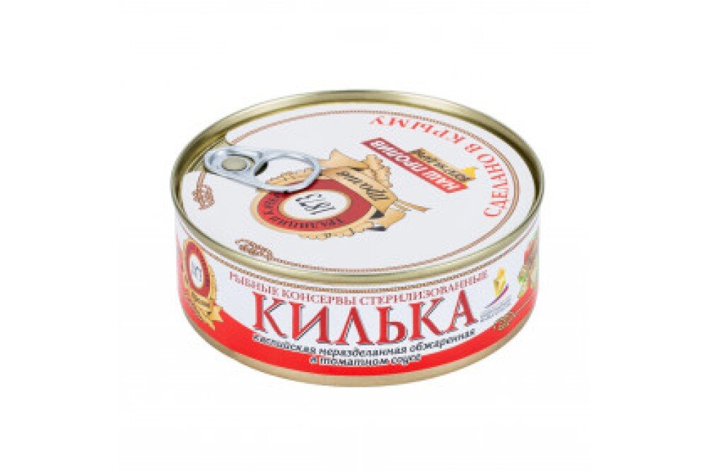 Килька каспийская в томатном соусе неразделанная 240 гр