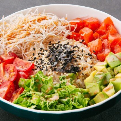 Поке с лососем