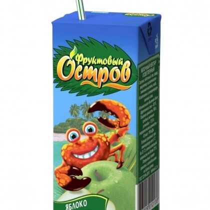 Сок "Фруктовый остров" яблочный