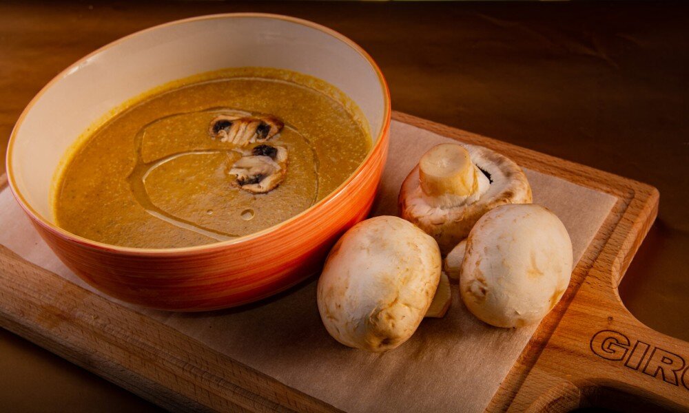 Крем-суп с белыми грибами