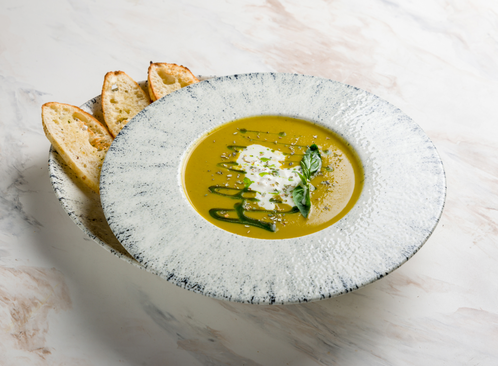 Суп брокколи-страчателла