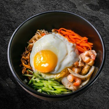 Бибимпаб с морепродуктами