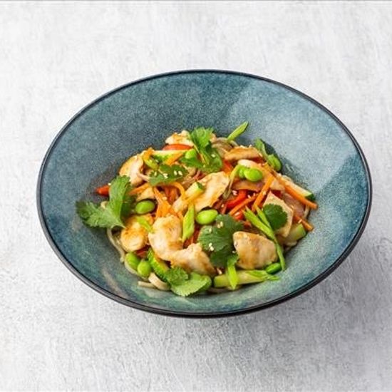 Лапша с цыпленком по-азиатски