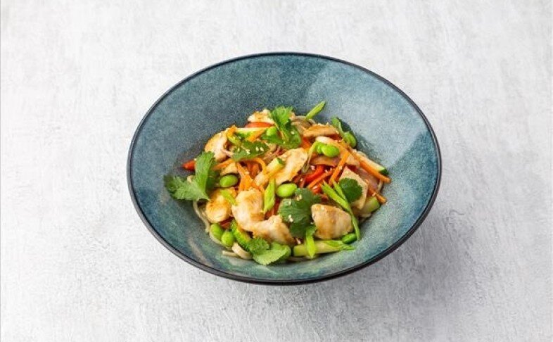 Лапша с цыпленком по-азиатски