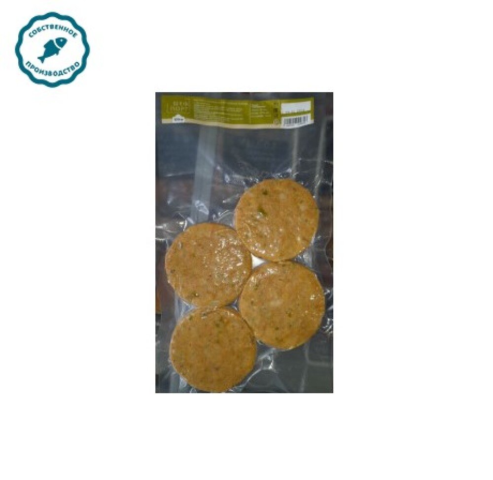 Котлеты из рыбы лососевых пород с сельдереем 320 гр