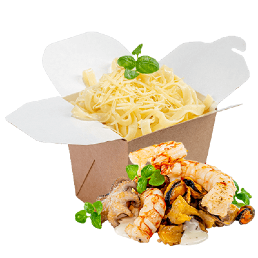 Паста с морепродуктами от Gusto Pizza