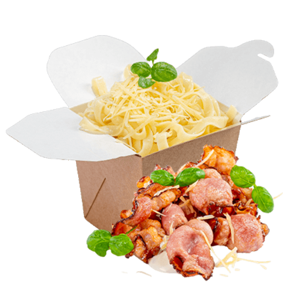 Паста карбонара от Gusto Pizza