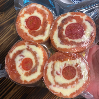 Рулеты для запекания из Кеты с сыром и помидорами Черри