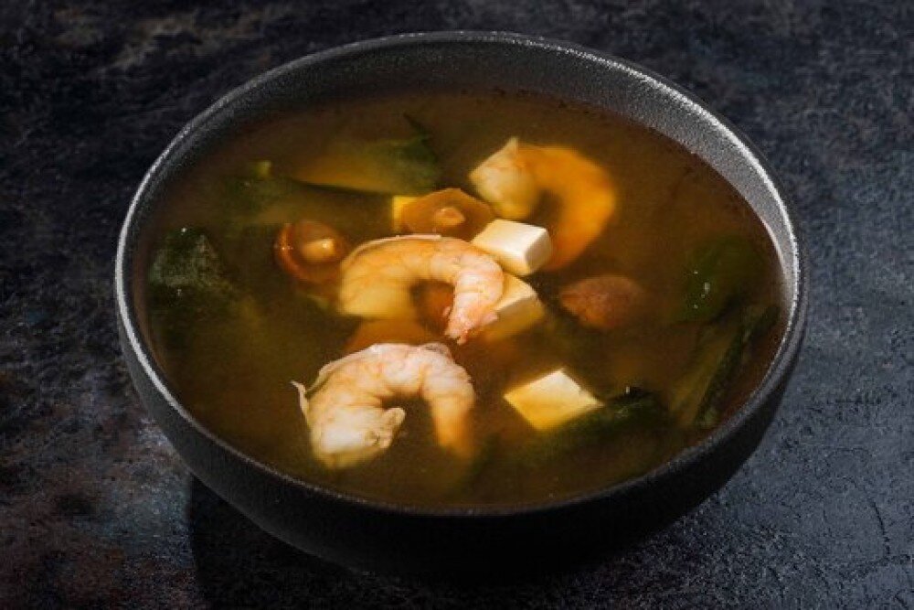 Мисо суп с креветками