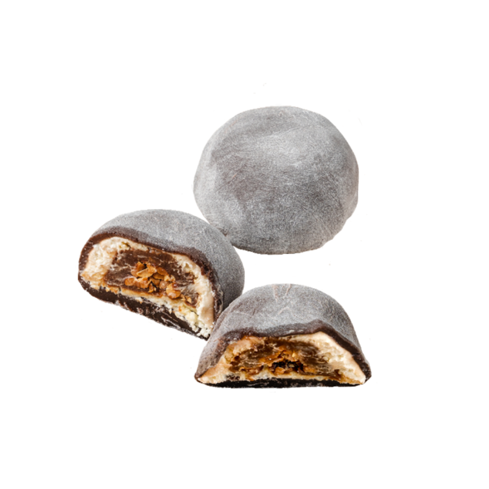 Моти с шоколадом,соленой карамелью и арахисом