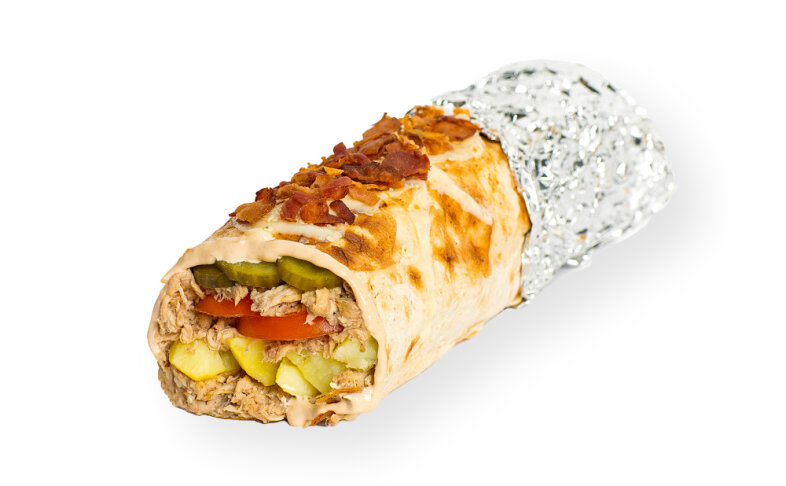 Шаурма Рваная свинина с беконом Большая