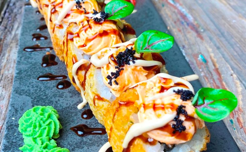 Лава темпура лосось