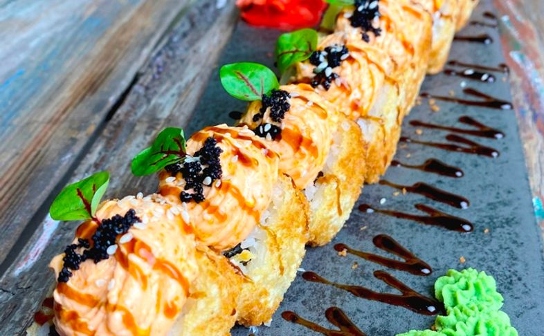 Лава креветка темпура