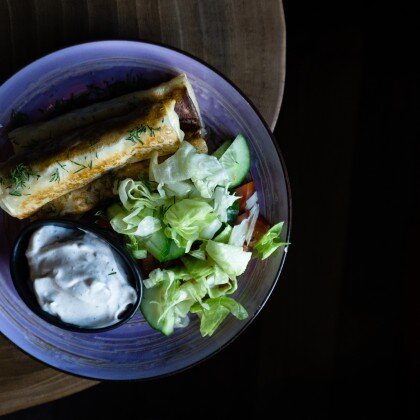 Блинчики с курицей