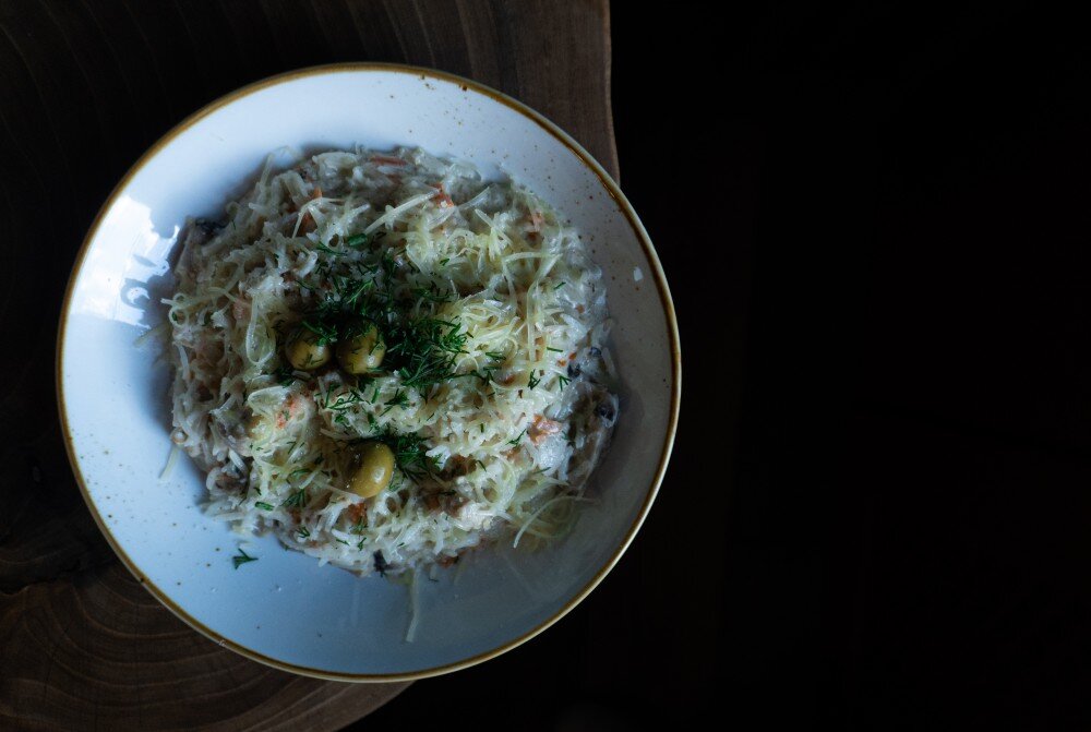 Ризотто с курицей и грибами