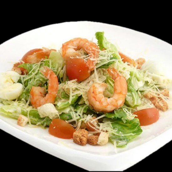 Салат Цезарь с Креветкой