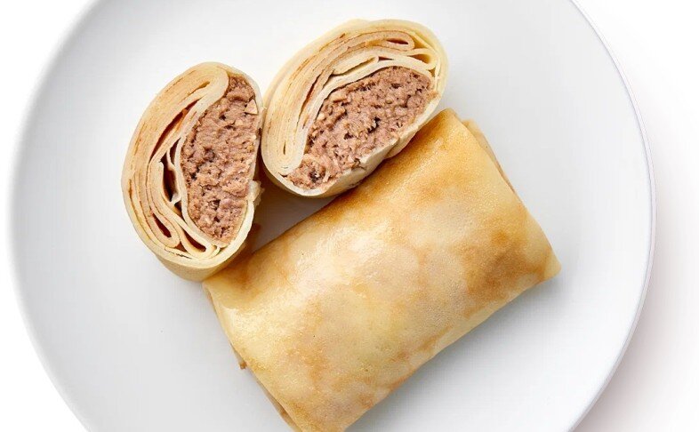 Блинчики с мясом и рисом