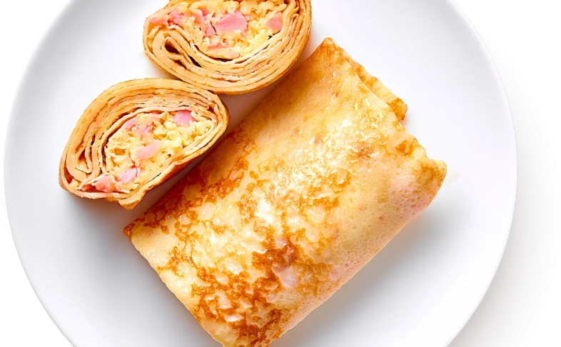 Блинчики с ветчиной и сыром