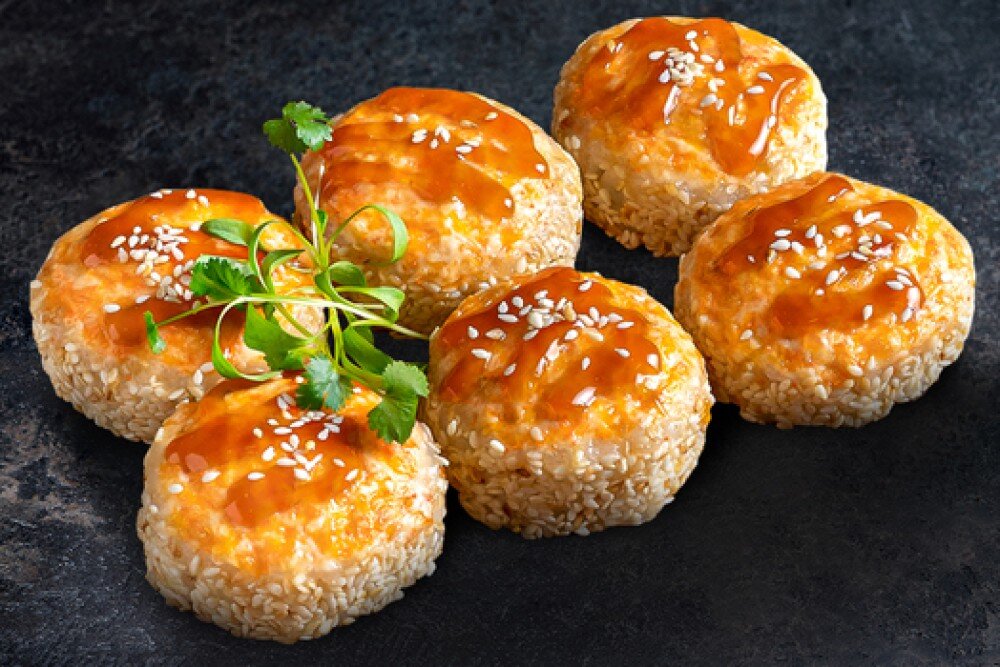 Запеченная Калифорния кунжут