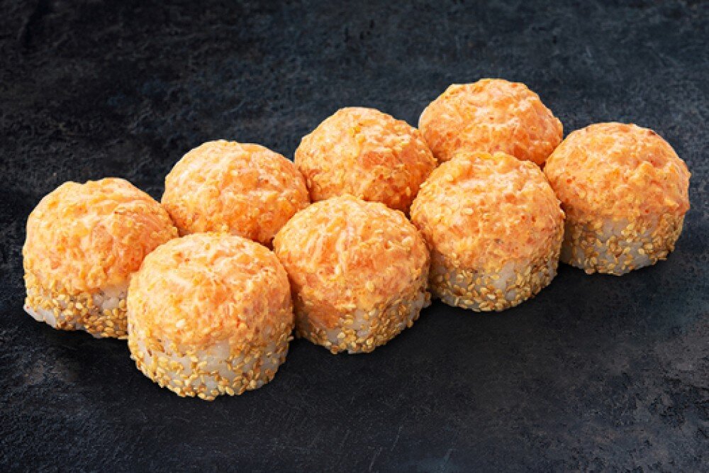 Острый ролл с лососем LUX