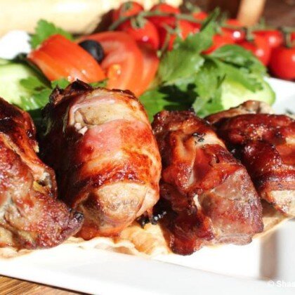 Люля в беконе из говядины