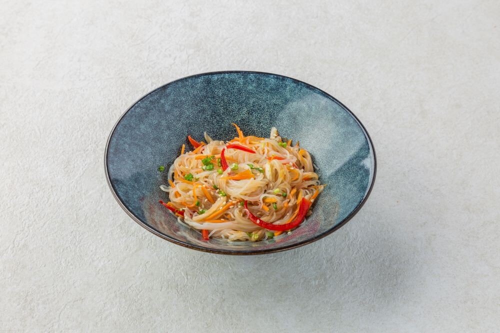 Лапша Фунчоза и овощи