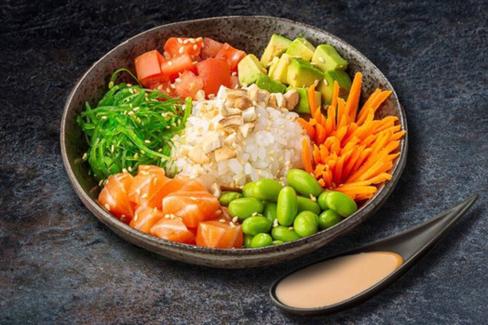 Поке с лососем