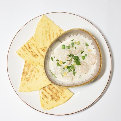 Креветки в сливочно-чесночном соусе