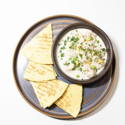 КРЕВЕТКИ в сливочно -  чесночном соусе