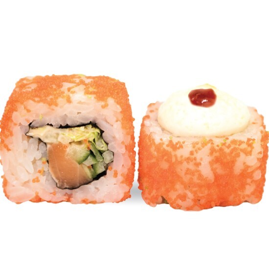 Ролл запеченный Калифорния чиз Лосось