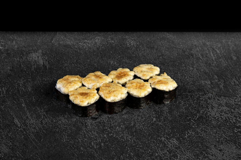 Запеченный с креветками