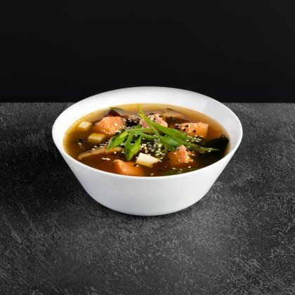 Мисо-суп с лососем