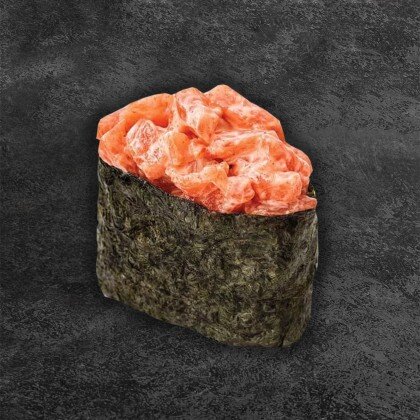 Гункан с лососем