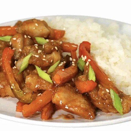 Судак в кисла-сладком соусе