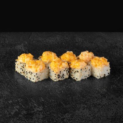 Запеченный тар-тар с креветками