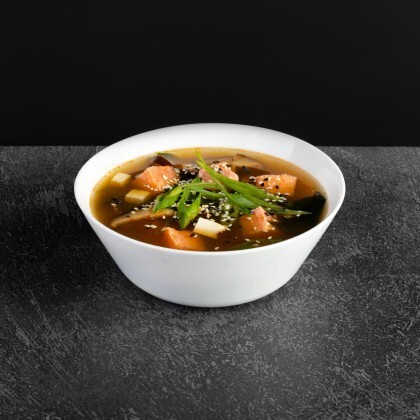 Мисо-суп с лососем