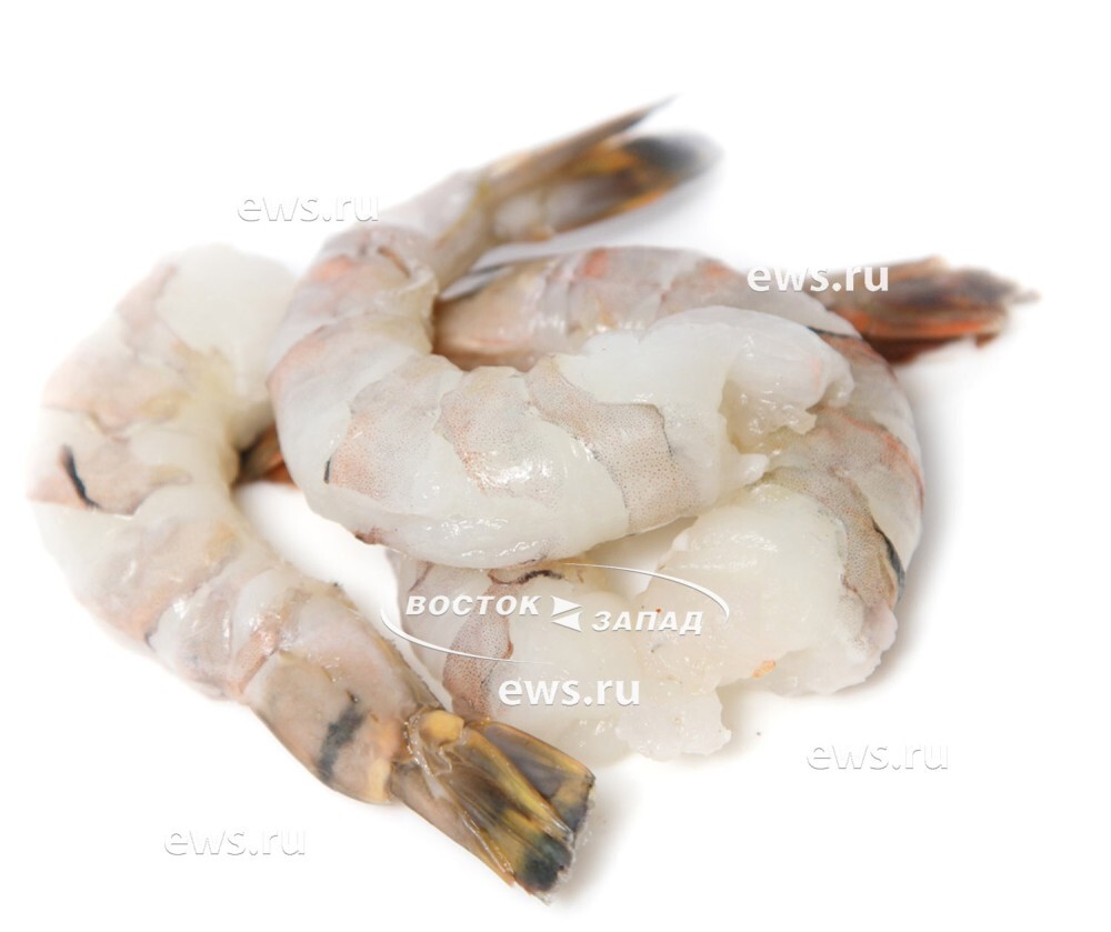 Креветки  тигровые,с/м.очищ.,б/г ,с хвостом Индия,размер 26/30