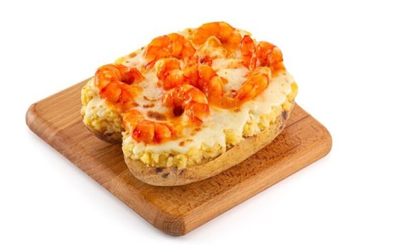 Картошка с креветками том ям