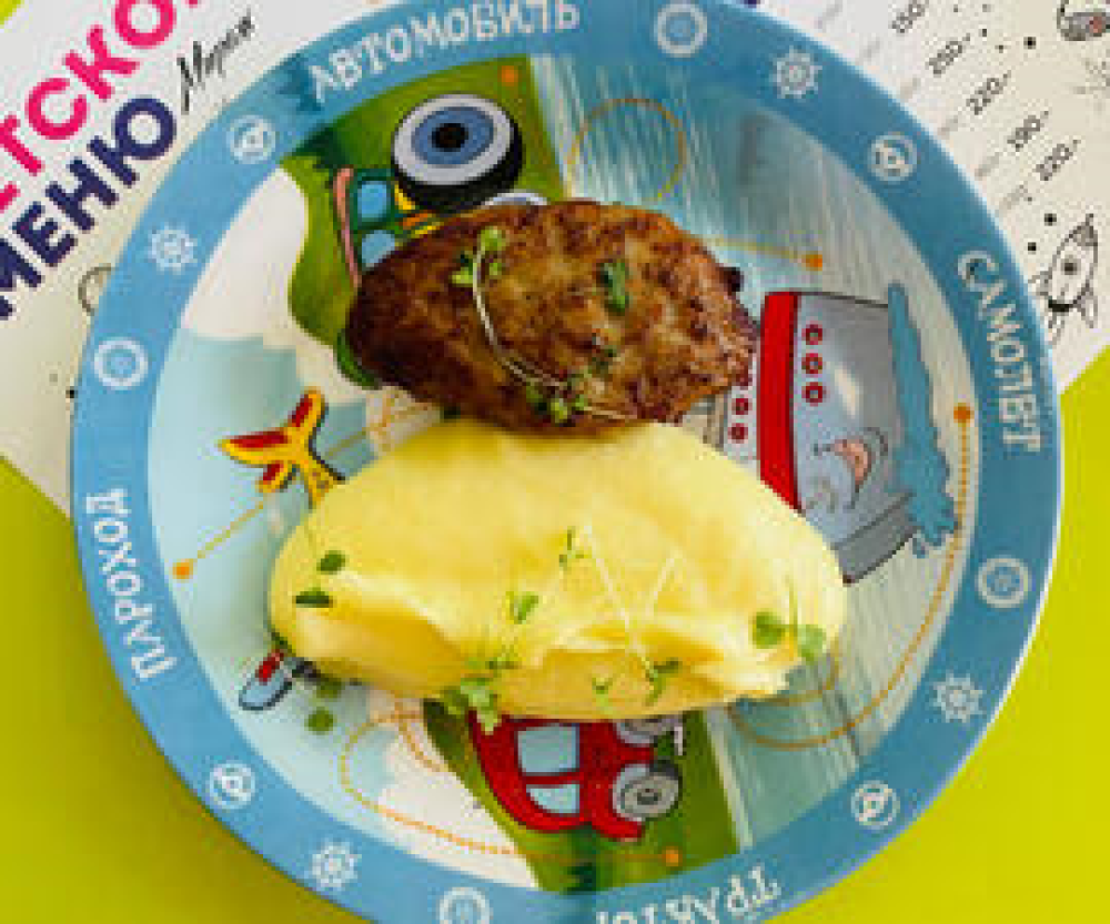 Котлетка мясная с пюре