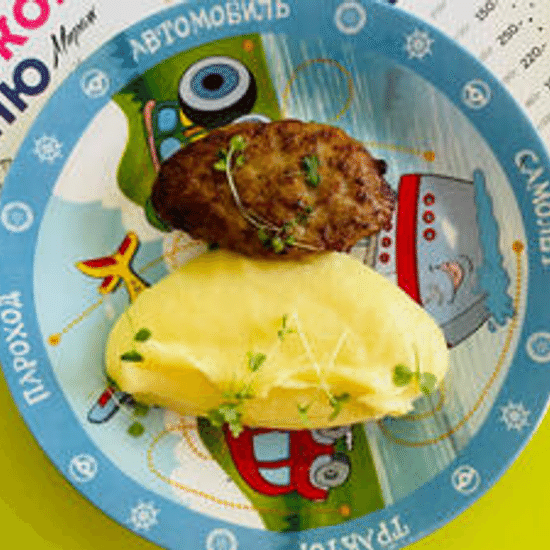 Котлетка мясная с пюре