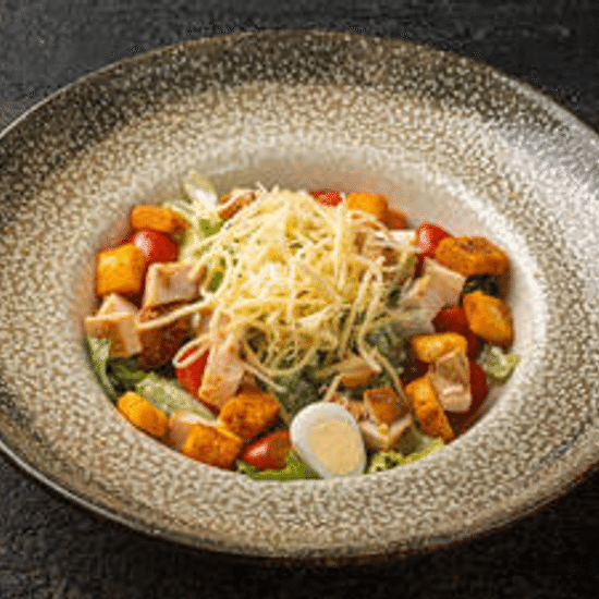 Салат Цезарь С Курицей