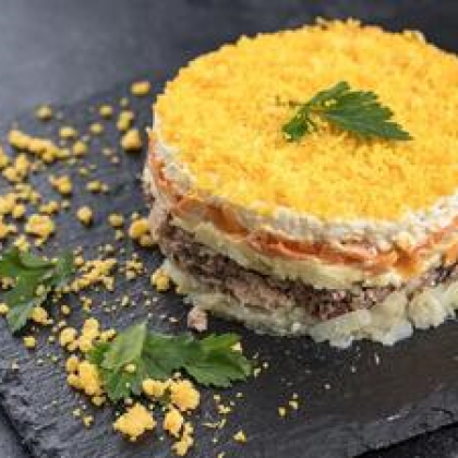 Салат Мимоза с семгой 450гр