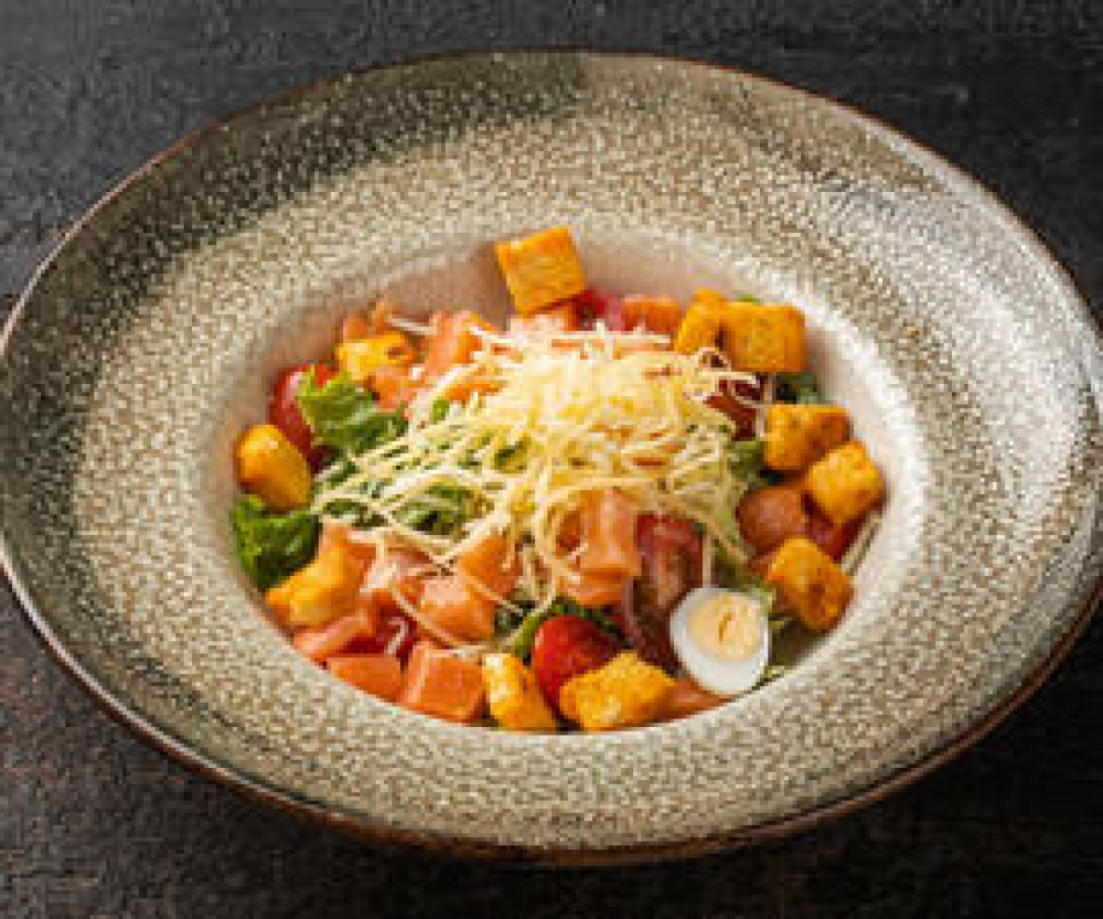 Салат Цезарь с Семгой