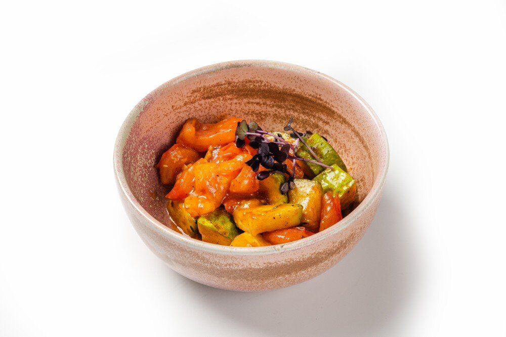 Печеный помидор и цукини