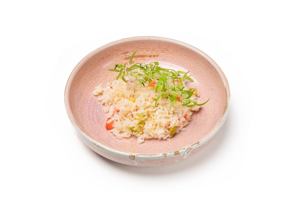 Рис с печенными овощами