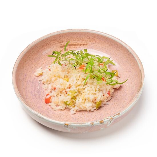 Рис с печенными овощами