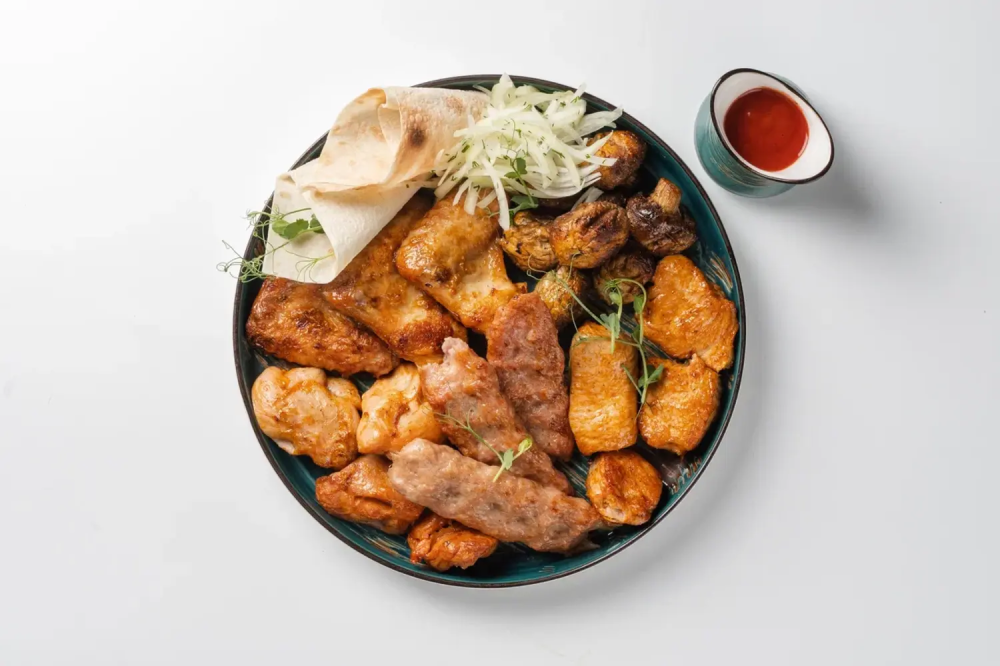 Ассорти шашлыков из мяса птицы