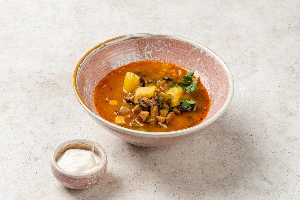 Мясной с оливками