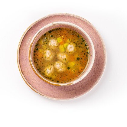 Рыбный суп с куриными фрикадельками