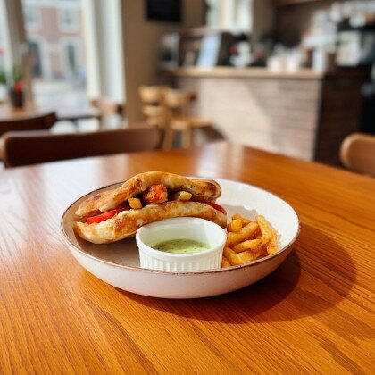 Гиро с наггетсами